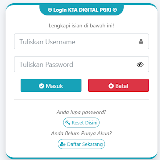 Register PGRI Lampung Timur - Persatuan Guru Republik Indonesia Cabang Lampung Timur